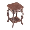 thumbnail image 2 of jinwen Fishbowl Rack 8 x 8 cm Shop Decor Plant Display Stand for Patio Pots Outdoor Deep Brown, 2 of 9