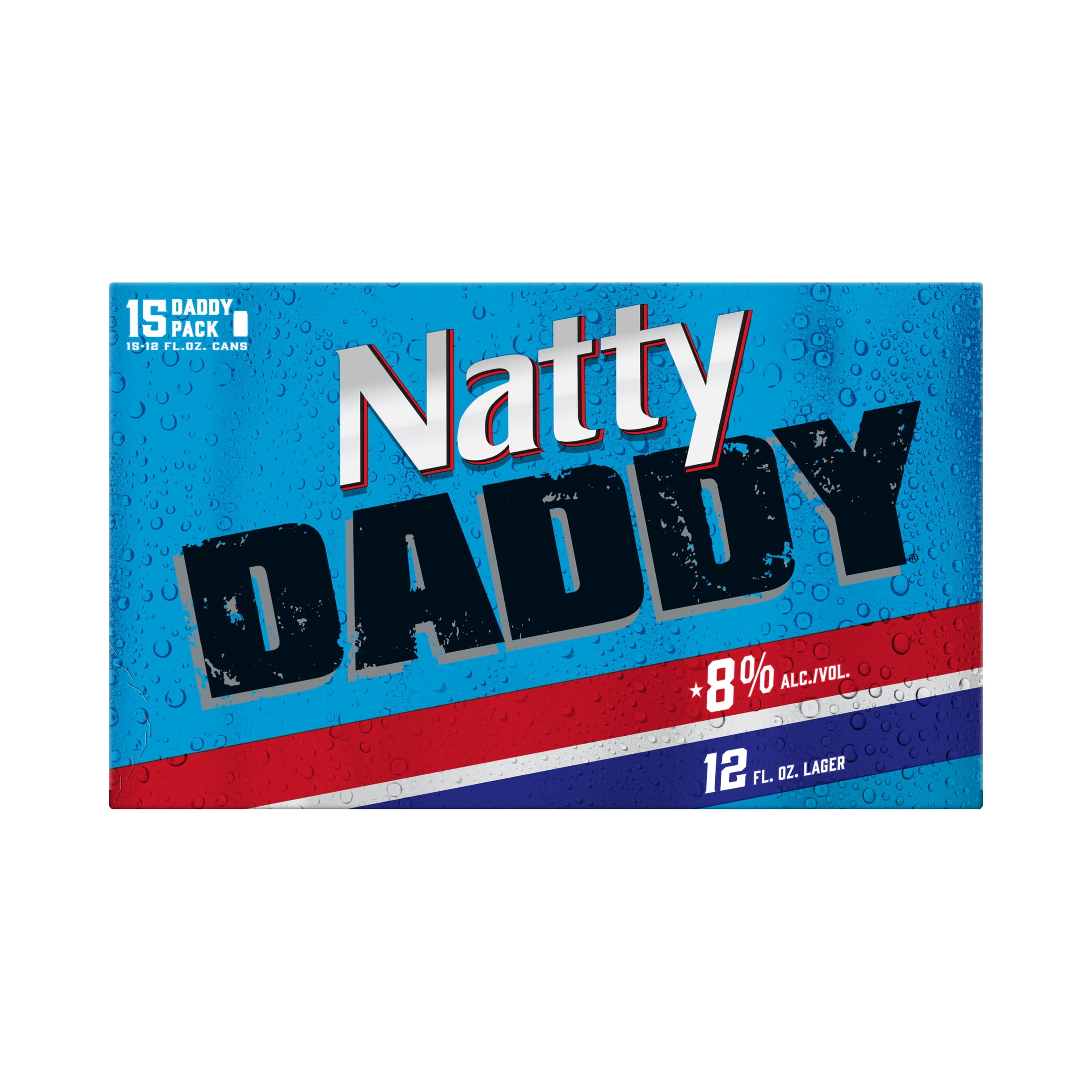 Natty Daddy American Lager Beer 15 pack 12 fl oz Aluminum Cans 8% ABV