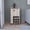Gray, variant on 6 Wine Rack Casters Bar Cart, White Finish / Assembly Facilitated by Pre-drilled Holes