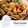 thumbnail image 3 of 24 unids Desechables French Fry Cops Blanco Papel Snack Contenedores Fritones Fries Topes, 3 of 8