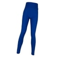 thumbnail image 3 of Pantalones de yoga para mujer, control de abdomen, elásticos, suaves, para correr y entrenar. Azul oscuro, 3 of 9