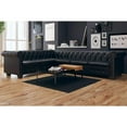 thumbnail image 4 of vidaXL Chesterfield Corner Sofa 6-Seater Brown Faux Leather, 4 of 22
