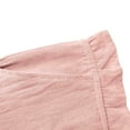 thumbnail image 6 of FRSASU Women's Cotton Linen Capris Wide Leg Ruffle High Waisted Pants Casual Drawstring Summer Loose Capri Pants with Pockets Pink, 6 of 7