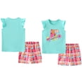 thumbnail image 7 of YTDSCS Baby Toddler Boys Short Sleeved T-Shirt Shorts 2PCS Sets Summer Outfits Pullover Ruffled Tees Top + Short Pants Infant T-Shirt Shorts Set Little Girls Summer Clothes Suit for 2-7Years, 7 of 7