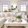 thumbnail image 4 of Purple Gray Botanical Kitchen Curtain Valances for Windows Farmhouse Short Curtains, Pastoral Spring Summer Leaf Aesthetics Rod Pocket Valance Curtain for Bedroom Cafe Living Room, 4 of 8