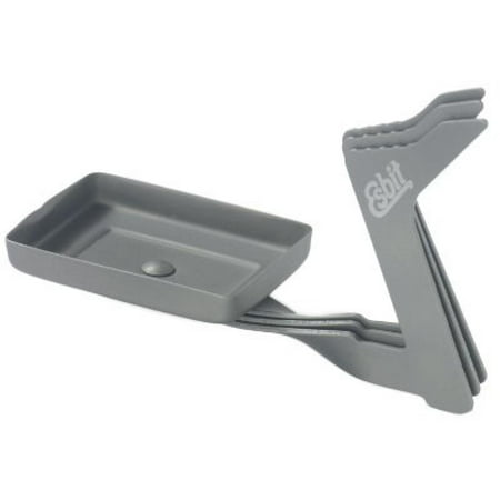 Solid Fuel Wood Burning Stoves Esbit 11.5g (0.4 Ounce) Ultralight Folding Titanium Stove for Use with Solid Fuel Tablets ()