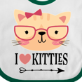 thumbnail image 4 of Inktastic Cat Lover I Love Kitties Girls Baby Bib, 4 of 4