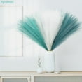 thumbnail image 2 of 30pcs Blue Faux Pampas Grass Decor, 21.6in Fluffy Artificial Colored Pampas Grass Short Light Blue Fake Pampas Vase Filler Flower Arrangement for Home Wedding Centerpieces  Decorations, 2 of 7