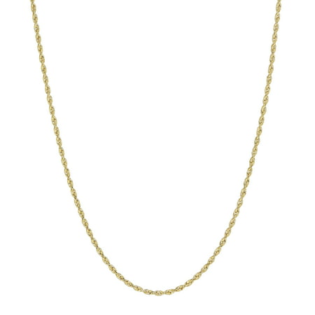 10KT Yellow Gold 1.5mm Rope Chain, 24