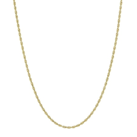 10KT Yellow Gold 1.5mm Rope Chain, 24