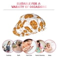 thumbnail image 6 of KLL Yellow Biscuit Pattern Shower Cap & Bath Cap for Women,Reversible Oversized Waterproof Shower Caps for all Hair Lengths,Elastic Reusable Bathing Hair Cap, 6 of 6