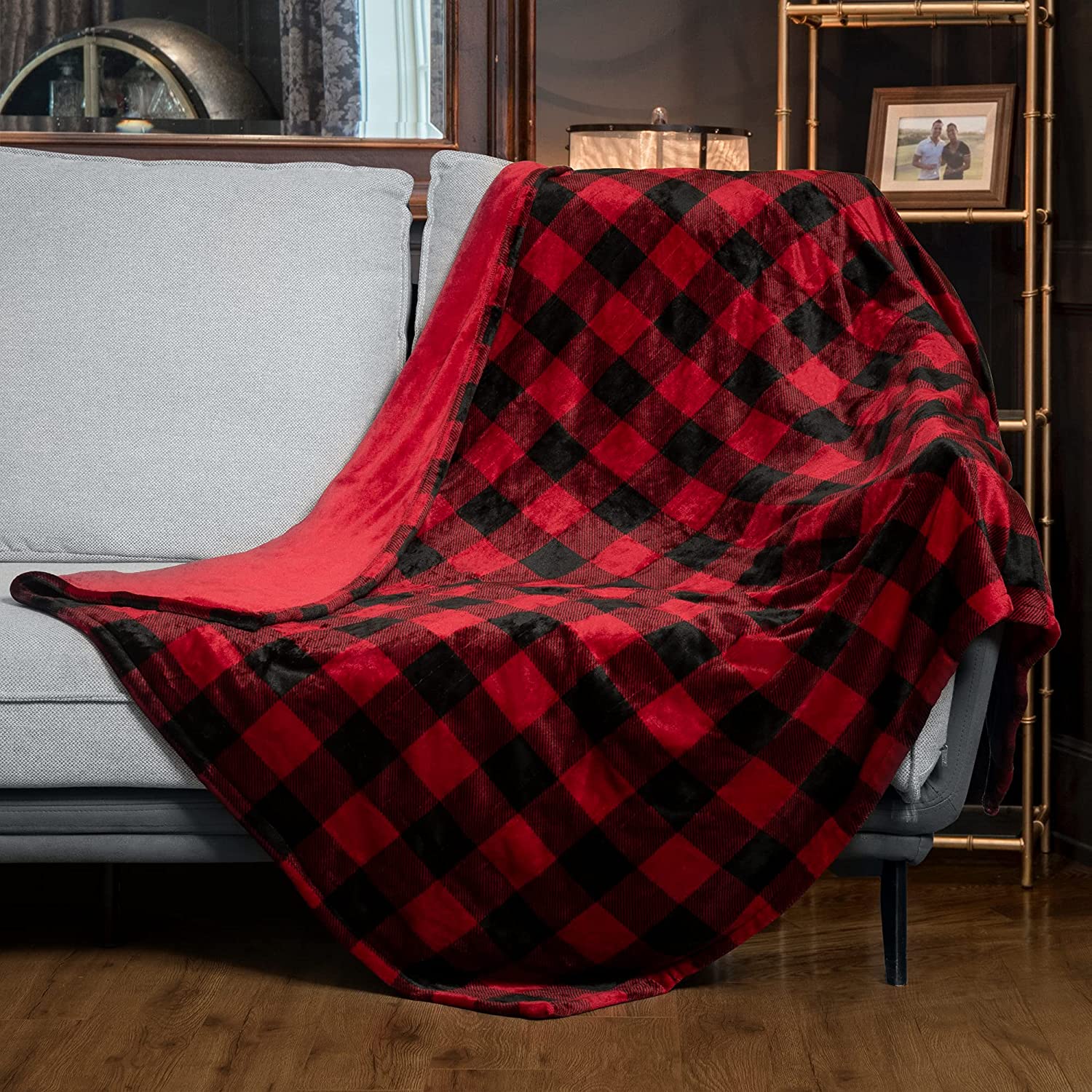 [5 Year Warranty] WOOMER Electric Heated Throw Blanket(50"x 60"), Soft