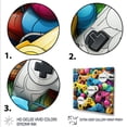 thumbnail image 3 of Designart "Colorful Designs of Gaming Controllers" Fashion Framed Wall Art Decor - Modern Colorful Video Games Hallway Framed Wall Art Decor, 3 of 6