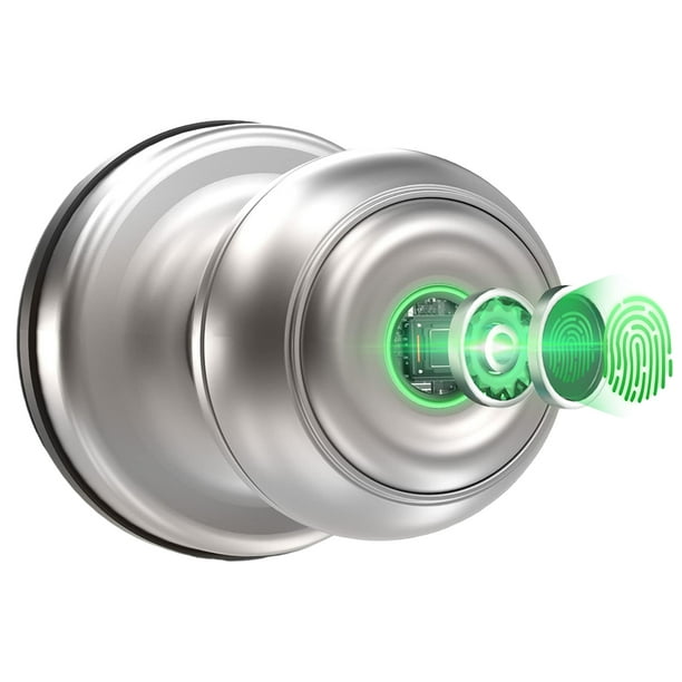 Control de acceso Wosthever Cerradura de puerta con huella digital Plata
