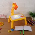 thumbnail image 4 of MesaSe Giraffe Projection Drawing Board Graffiti Writing Desk Learning Toy Yellow, 4 of 9