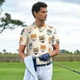 thumbnail image 3 of Fotbe Shiba Head Face Camiseta Polo de Golf para Hombre con Estampado – Camisa Deportiva Transpirable con Cuello Abotonado-4X-Large, 3 of 6