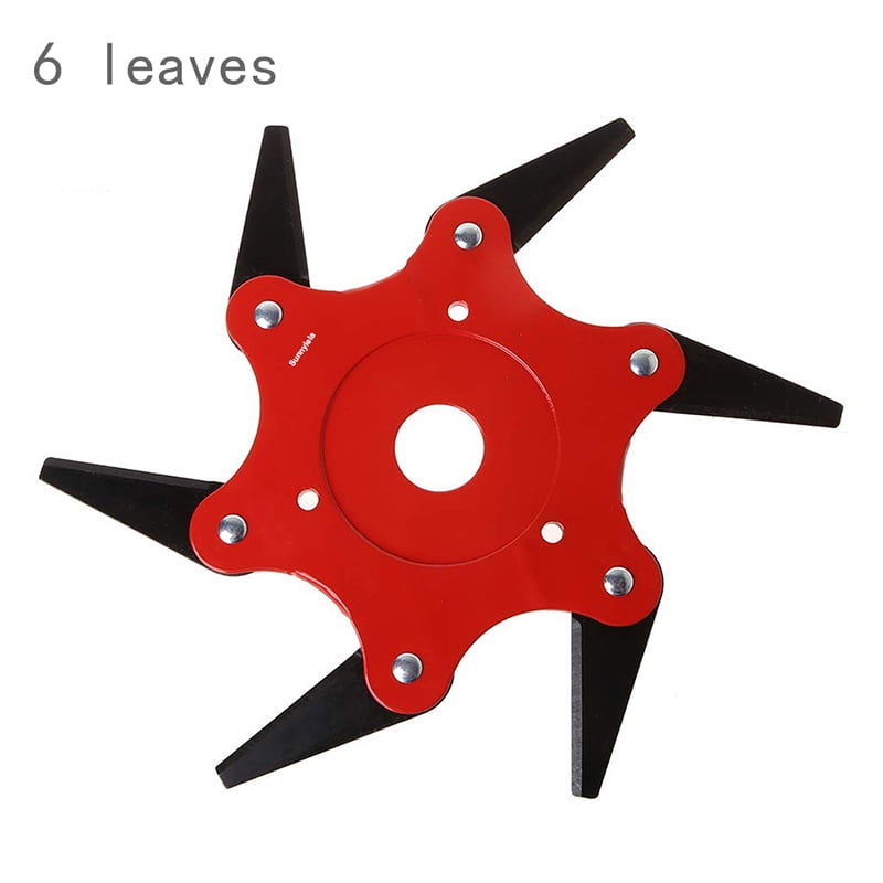 trimmer head 6 steel blades razors 65mn lawn mower outdoor grass weed eater brush cutter tool