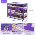 thumbnail image 4 of 2 Pack Clear Zippered Storage Bags for Clothes, Closet Organizers and Storage Vinyl Bag for Bedding, Linen, Blankets, Comforters, Clothes & Toys Multi Purpose & Space Saver PVC Organizers, 4 of 10