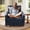 Blue, variant on Welzona 35.5" Corduroy Accent Chair, Oversized Reading Armchair with 22.5" Deep Seat, Tool-Free Assembly, Grey
