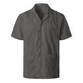 thumbnail image 1 of BOBOGOJP Chemise Homme Imprimée Décontractée à Manches Courtes Boutonnée pour la Plage, Gris TG, 1 of 4
