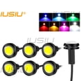 thumbnail image 1 of IUSIU Impermeable Eagle Eyes 18MM 23MM Luz De Circulación Diurna Señal De Giro Lámpara De Coche Ángel Ojo Antiniebla Motocicleta Águila LED Luces COB Bombilla DC12V DRL Blanco Verde huangjie unisex, 1 of 1