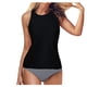 thumbnail image 1 of WILLBEST Trajes de Baño Mujer 2 Piezas Traje de Baño de Dos Piezas Tankini de Cintura Alta y Cuello Alto Para Mujer, 1 of 4