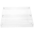 thumbnail image 1 of Shisuyan Multi Tiered Desktop Storage Rack Transparent 1Set 13.6X9.3X8.7In, 1 of 9