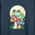thumbnail image 3 of Instant Message - Frog And Mushrooms - Women's Lightweight French Terry Long Sleeve Shirt, 3 of 6