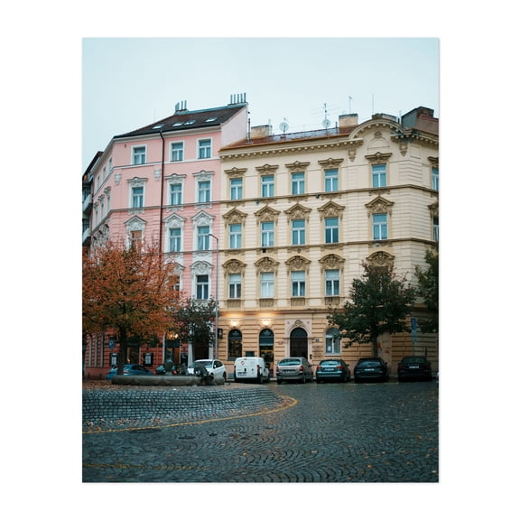 Americké náměstí, Prague 01 - Prague Czechia Photography Unframed Wall Art Print 8 x 10 inches