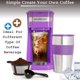 thumbnail image 2 of Mixpresso - Cafetera personal y taza de viaje de 14 onzas, cafetera de goteo y vaso, apagado autom&aacute;tico y filtro reutilizable, cafetera morada compatible con posos de caf&ea Mixpresso NA, 2 of 9