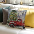 thumbnail image 3 of SHANXI Wood Merry Christmas Throw Pillow Covers Christmas Print Decorative Home Pillow Cases 20x20in, 3 of 5