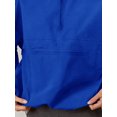 thumbnail image 6 of Royal Blue Womens Oversized Half-Zip Funnel Neck Windbreaker Jacket, 6 of 6
