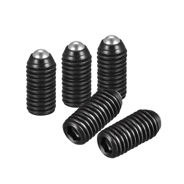 Unique Bargains Ball Point Set Screws, M10 x 20mm High Carbon Steel Metric Spring Hex Socket Grub Screw 5 Pack