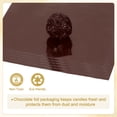 thumbnail image 4 of 5x5 Inch Foil Candy Wrappers, Square Glossy Aluminium Foil Candy Wrapping Paper Brown, 100 Pcs, 4 of 7