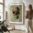 thumbnail image 4 of Garden Skull Light - Mixed Media Floral Surrealism Nature Botanical Flowers Tropical Modern Art Unframed Wall Art Print 32 x 48 inches, 4 of 81