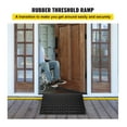 thumbnail image 2 of Rubber Threshold Ramp 3 Inch Rise - Doorway Ramp with 3 Channel Cord Cover, 2200 Lbs Capacity for Wheelchair, Scooter, Walker, 2 of 7