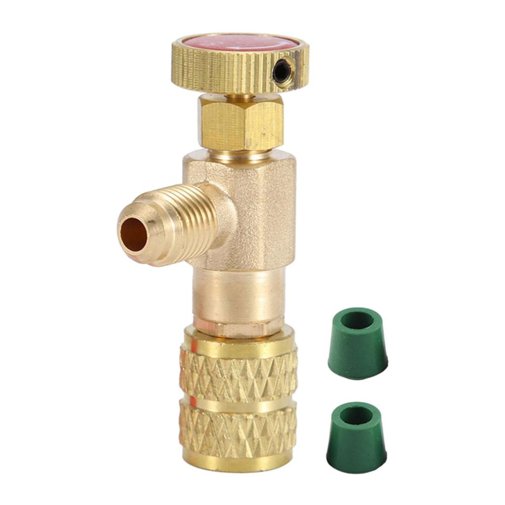Refrigerant Safety Valve 1/4" ACME F To 5/16" SAE M - For R32 & R410A Air Conditioning Systems