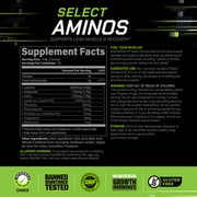 Muscle Pharm Select Aminos -EAA + BCAAs, Post Workout Essential Amino Acids Powder, Pre Workout Energy Supplement for Men & Women with Branched Chain Amino Acids, 30 Servings, Watermelon Crush