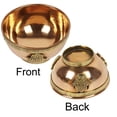 thumbnail image 2 of IBA Indianbeautifulart Copper Offering Bowl- Hamsa Hand Offering Bowl- Great for Altar use- Ritual use- Small Incense Burner Bowl 7.8x4.2cm, 2 of 5