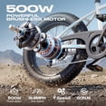thumbnail image 7 of WOOKEN Electric Bike for Adults, 750W Ebike, 25MPH 60Miles Electric Mountain Bike, 26" Fat Tire Electric Bicycle with 48V 15AH Battery, Rear Rack, Lockable Suspension Fork,7 Speed,UL 2849, 7 of 7