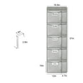 thumbnail image 2 of EEEkit Over the Door Organizer, Weekly Clothes Organizer, Hanging Storage Rack for Closet, 2 of 7