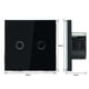 thumbnail image 4 of Interruptor Tactil de Pared Unique Bargains Panel de 2 Vías 2 Bandas Negro UE con Control Remoto, 4 of 5