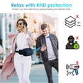 thumbnail image 4 of Riñonera AGPTEK RFID impermeable con cintura ajustable, 4 of 7