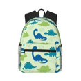 thumbnail image 1 of Disketp Cute Dinosaur Blue Green Mochila Ligera Clásica con Múltiples Bolsillos, Mochila Casual para Hombre y Mujer, Ideal para Escuela, Trabajo y Viajes, 1 of 6