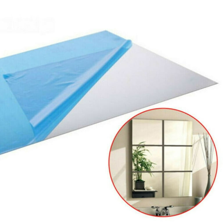 Buy WILLGO Flexible Mirror Sheets Self-Adhesive Plastic Mirror Tiles  Non-Glass Mirror Stickers for Home Decoration (Oval Shape) 30 * 20 Size -  Medium Stick Plain Wall not to Rattle Wall Online at