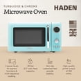 thumbnail image 2 of Haden Four à Micro-Ondes 700 Watts 0.7 Pied Cube avec Commandes Numériques, Turquoise, 2 of 9