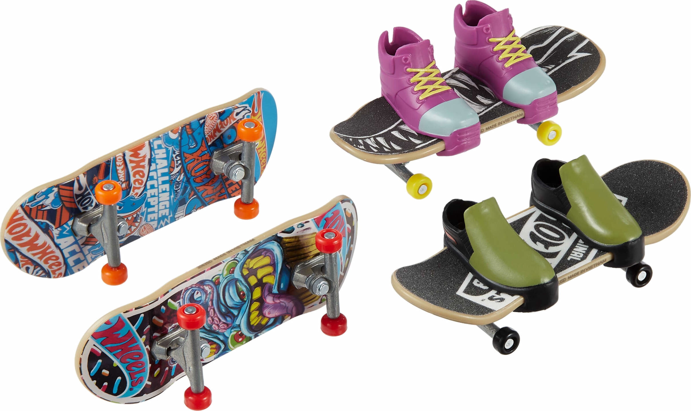 Hot Wheels Skate Tony Hawk Fingerboards & Skate Shoes Multipack (Styles May Vary)