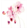 thumbnail image 3 of Ambesonne Watercolor Duvet Cover Sets, Pink Flower Petals, 2-Twin, Magenta Pale Pink, 3 of 4
