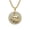 Gold-Aquarius, variant on PAURO Zodiac Necklace for Men Stainless Steel Circular Pendant CZ Bold Cubic Zirconia Circle 35mm Punk Cool Astrology Horoscope Personalized Statement Gift Jewelry Silver Plated Taurus