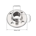 thumbnail image 3 of 11mm Inner Dia H13*D16 Rigid Flange Coupling Motor Guide Shaft Coupler Connector for DIY Parts 4Pcs, 3 of 4